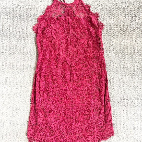 Intimately Free People She’s Got It Red Lace Slip Dress size Large - Picture 3 of 7